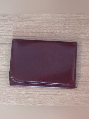 Cartier Burgundy Leather Card Holder